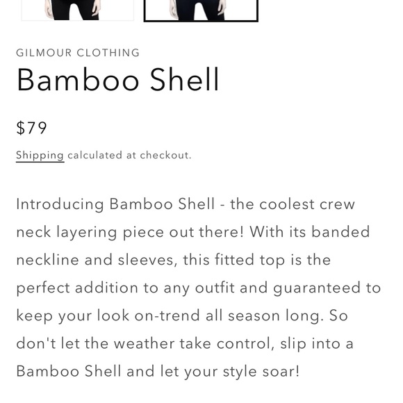 Bamboo Shell Striped Tank Top - Picture 7 of 7